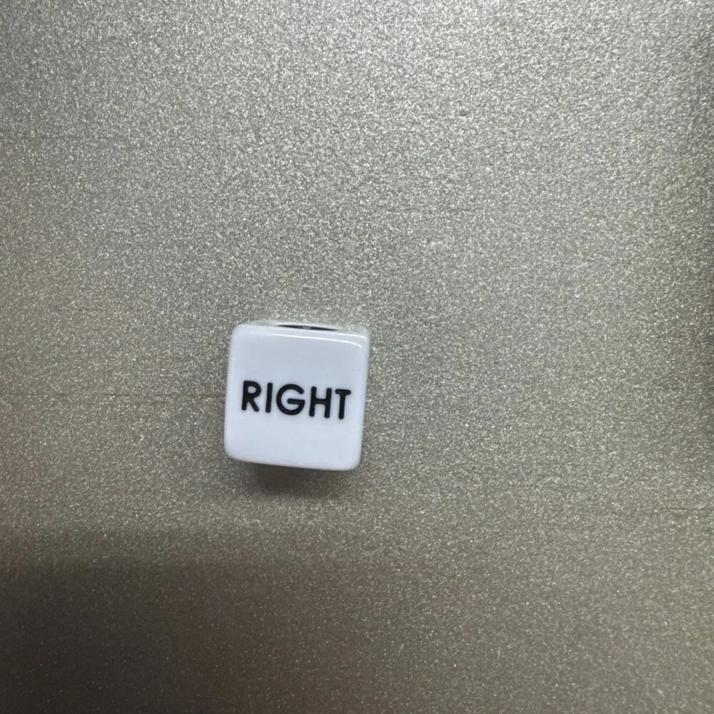 Right Left Center Dice Game Set with 3 Dices& 36 Chips - Colorful